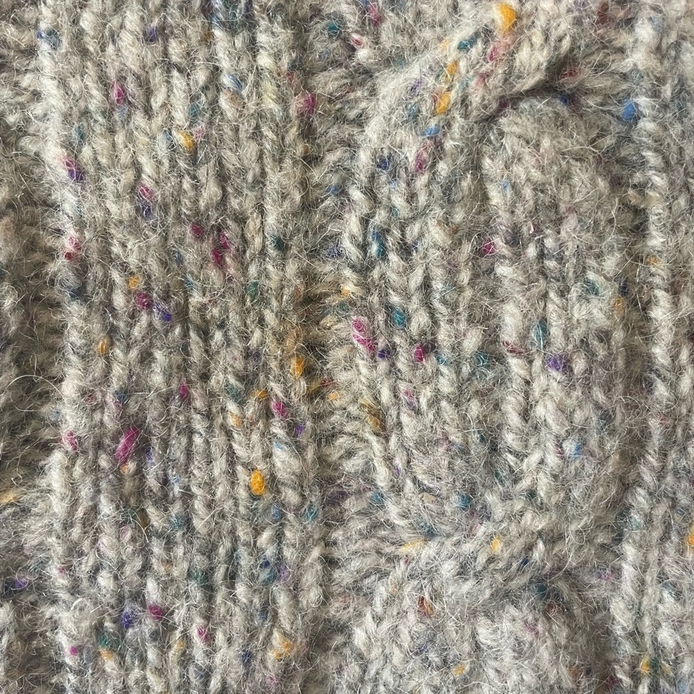 Vintage Christopher Fischer Cable Knit Sweater with Striped Accents - Picture 8 of 8